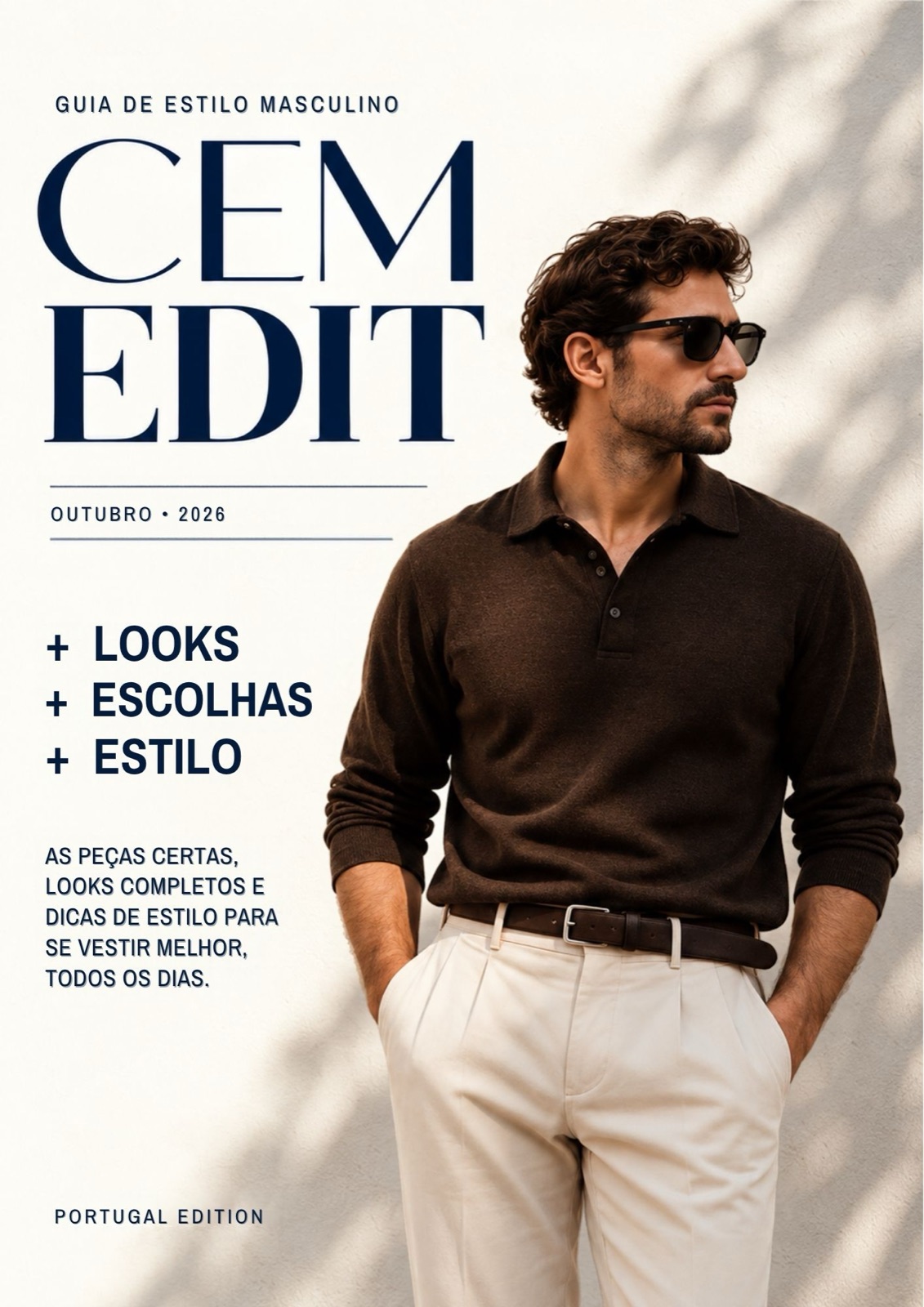 Capa da edição CEM EDIT de outubro de 2026: looks, escolhas e estilo.