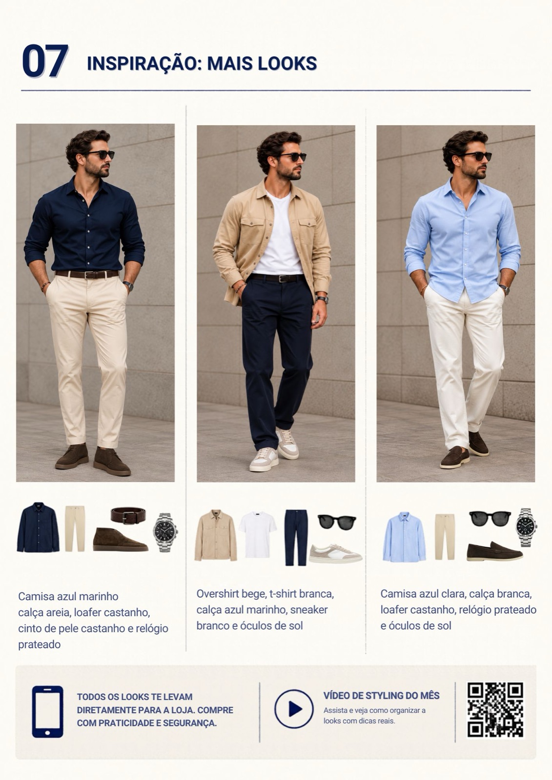 Página 07 — Inspiração: mais looks, com as peças e onde as comprar.